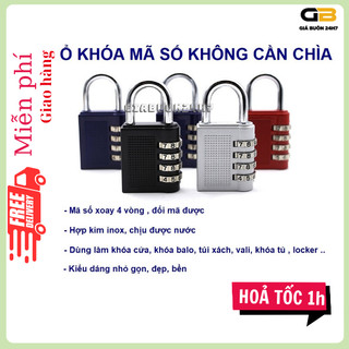 Khoá vali,tủ két mã số tiện dụng, khoá mật mã 4 số không cần chìa khoá