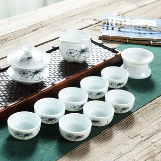 Bộ ấm chén khải pha trà kèm hộp quà