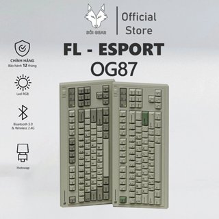 [HỎA TỐC HN - HCM] Bàn phím cơ không dây | FL Esport - OG87| 3 modes | Mạch xuôi | Hotswap | Thiết kế cổ điển