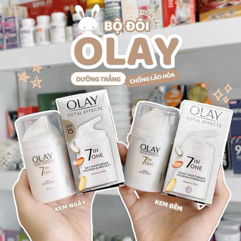 [BILL UK] - OLAY - NGÀY ĐÊM - Kem Dưỡng Ẩm