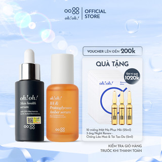 Combo oh!oh! Skin Health Serum và oh!oh! Amber Serum