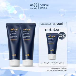 Combo Sáp Tẩy Trang oh!oh! Divine Blue Cleansing & Massaging Balm (150ml)