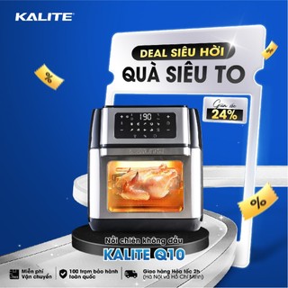 Nồi chiên không dầu Kalite Q10, công suất 1800W, dung tích 10L, hàng chính hãng