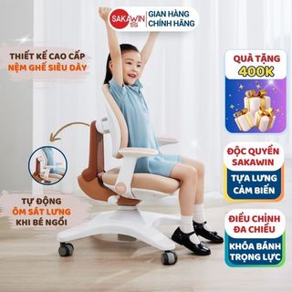 Ghế chống gù cao cấp AI Smart G30, Ghế ngồi học chuẩn tư thế cho bé, Nâng hạ chiều cao linh hoạt
