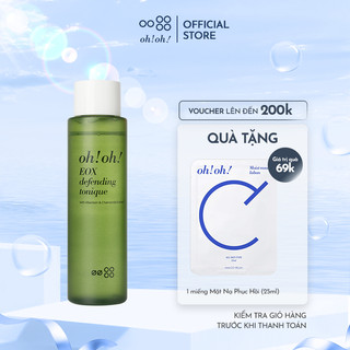 Nước Cân Bằng, Làm Sạch Và Chống Oxy Hóa oh!oh! EOX Defending Tonique (with Allantoin & Chamomile Extract) (150ml)