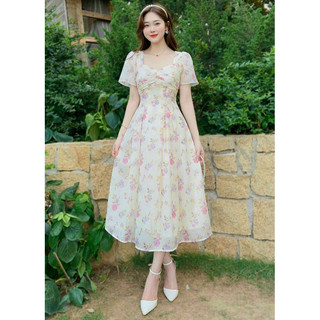 Đầm xoè voan hoa TRIPBLE T DRESS tay ngắn dễ thương - size M/L/XL/XXL