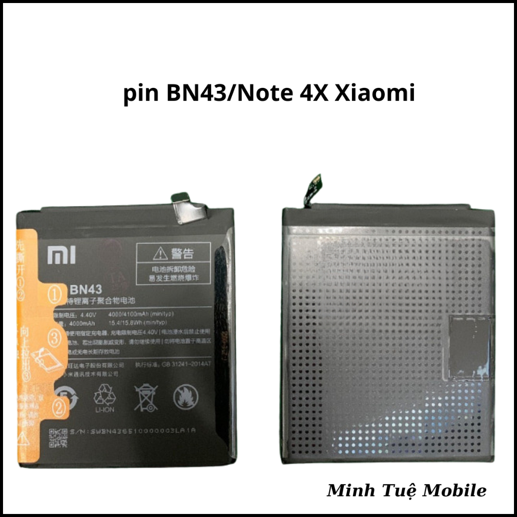 Pin xiaomi bn43/redmi note 4x