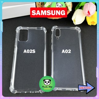 Ốp Samsung A02 / A02S Bảo Vệ Cam, Chống Sốc, Trong Suốt, Silicon