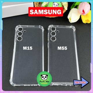 Ốp Samsung M15 / M55 Bảo Vệ Cam, Chống Sốc, Trong Suốt, Silicon