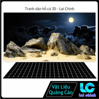 Tranh dán hồ cá 3d decal có sẵn keo, tranh dán bể cá thủy sinh, bể cá rồng_mt 13