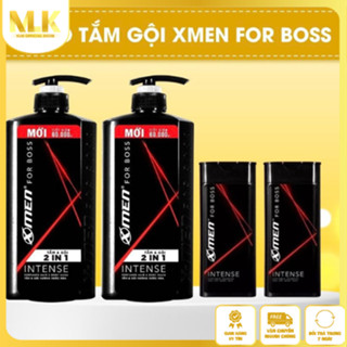 [Mua 1 Tặng 1] Tắm Gội Xmen For Boss Intense 2IN1 Lưu Hương Lâu 48H, Dầu Gội Sữa Tắm Giúp Dưỡng Sạch Sâu Da Đầu Đủ Loại