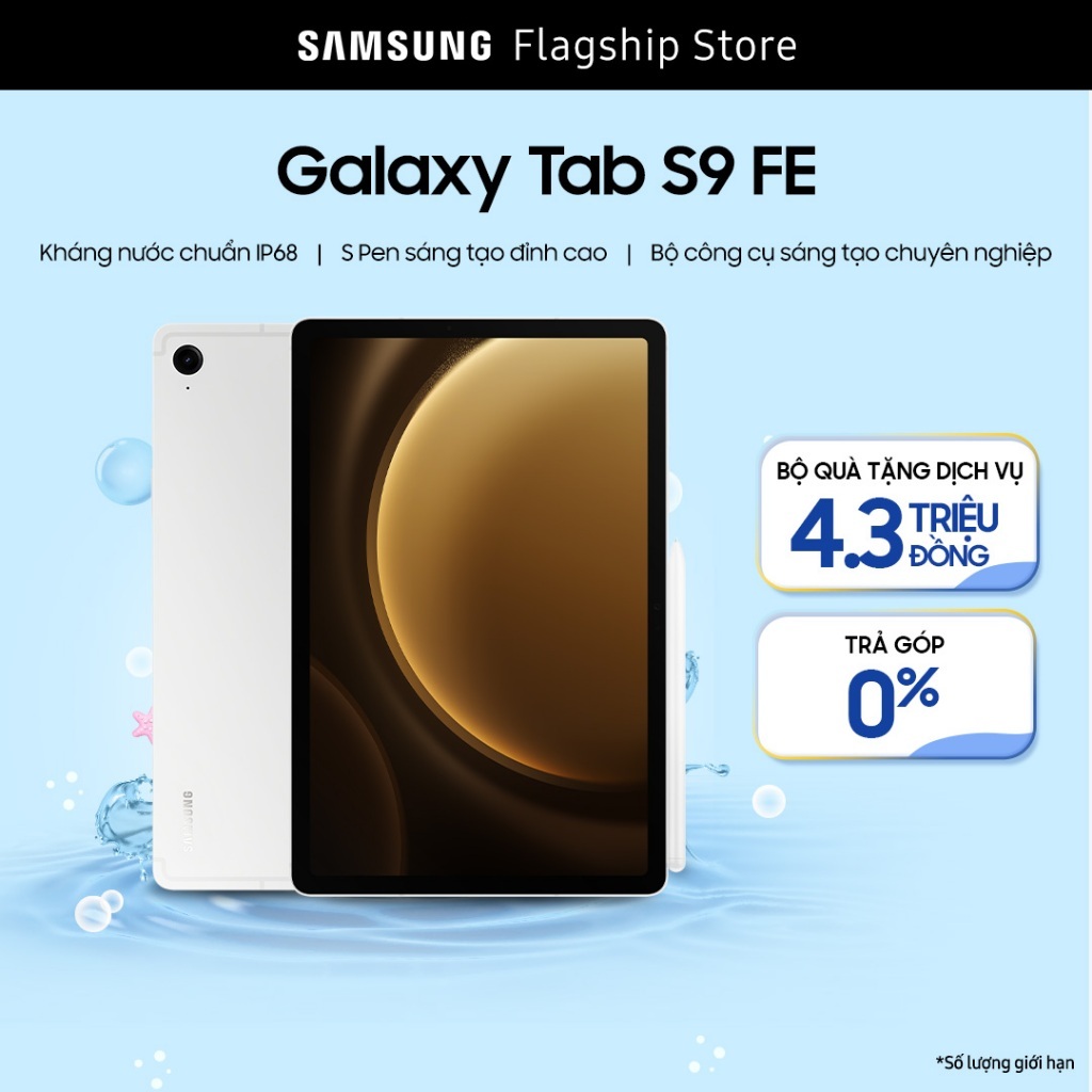 [Nhập ELSS155BU Giảm 15%] Máy tính bảng Samsung Galaxy Tab S9 FE Wifi 128GB