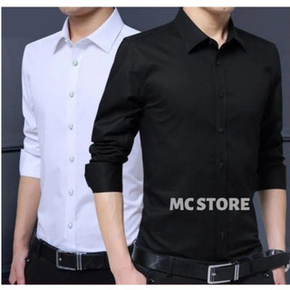 Áo sơ mi nam dài tay dài trắng form slimfit cao cấp