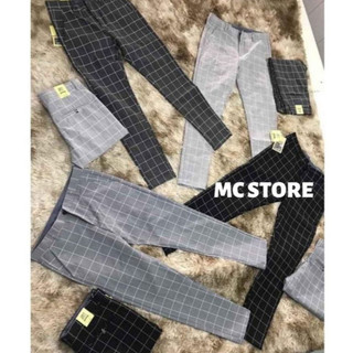 Quần dài tây âu caro nam cao cấp vải co dãn chất bao đẹp hàng shop mc store