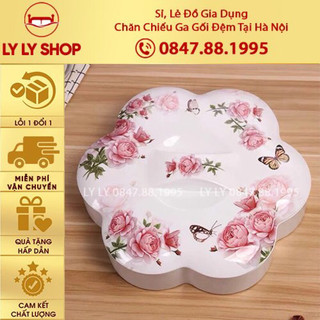 Khay mứt hình cánh hoa - Khay mứt phíp 5 ngăn hình 5 cánh hoa cao cấp