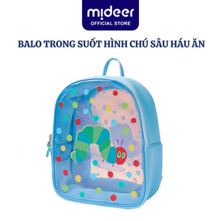 Balo cho bé mầm non hình chú sâu háu ăn, cặp trong suốt Kids backpack Very Hungry Caterpillar