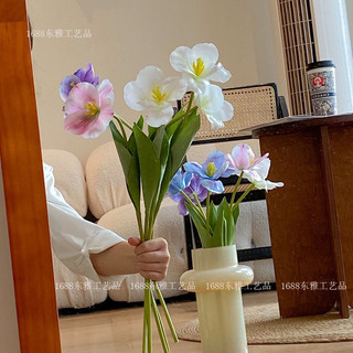 Hoa tuylip nở cỡ đại trang trí phong cách hàn Quốc, phụ kiện decor chụp ảnh