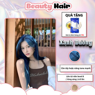 Thuốc nhuộm tóc Xanh Dương,bảo vệ tóc không gây khô sơ tóc,nhuộm tóc Xanh Dương,thuốc nhuộm tóc Xanh,nhuộm tóc Xanh-Beau
