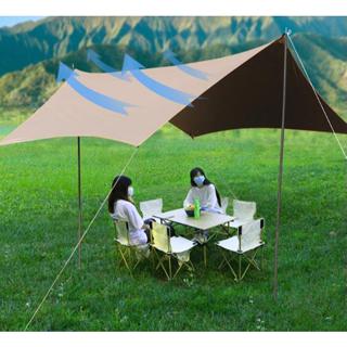 Tấm tăng lều tank bạt cắm trại du lịch dã ngoại che nắng chống mưa, bạt lót dày rộng, màu săc mát mẻ