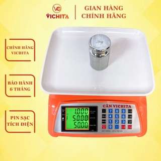 Cân Điện Tử 10KG/20KG Tính Tiền Chính Hãng VICHITA - Cân Tính Giá Tiền Bán Hàng Nhập Khẩu - Bảo Hành 1 Năm