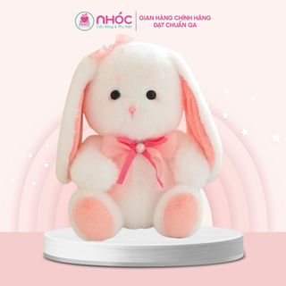 Thú bông Thỏ đeo nơ lông xù bông cao cấp - NHÓC