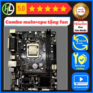 Combo Main h81+ cpu i5 4570 nguyên bản Tặng Fan