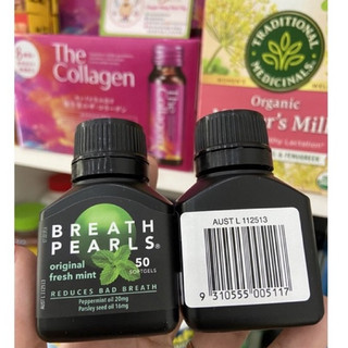 Viên Uống Thơm Miệng Breath Pearls 50 Viên Úc