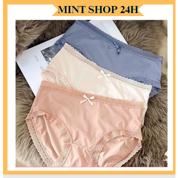 set 3 quần lót ví chất liệu su lụa mềm mát co giãn
