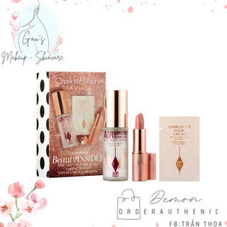 Set Xịt khoá nền và son Charlotte Look Birthday