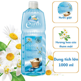Nước giặt đậm đặc hữu cơ Earth Choice hương hoa cúc dừa 1lit - NK Úc