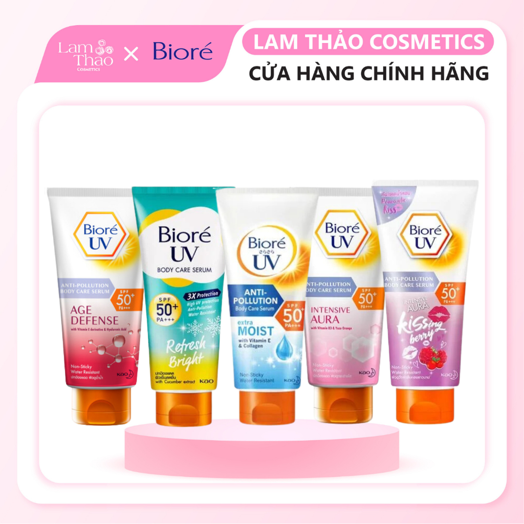 Serum Chống Nắng Dưỡng Thể Da Sáng Mịn Màng Bioré SPF 50+/PA+++ Anti-Pollution Body Care Serum