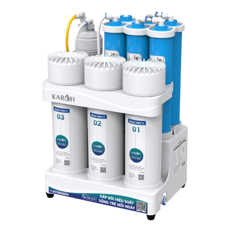 Máy lọc nước để gầm Karofi KAQ-U03 Pro thế hệ mới nhất bảo hành 3 năm chính hãng