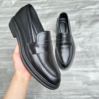 Giày penny loafer - giày lười da nam - giày tây lười nam - đế cao su - bảo hành 12 tháng