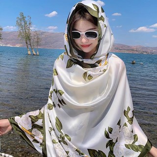 [KHĂN LỤA] Khăn Lụa Choàng Cổ Size Đại 90x180cm Chất Lụa Satin Mềm Mịn Mát