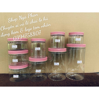 Hủ pét nhôm Vàng + bạc + hồng.