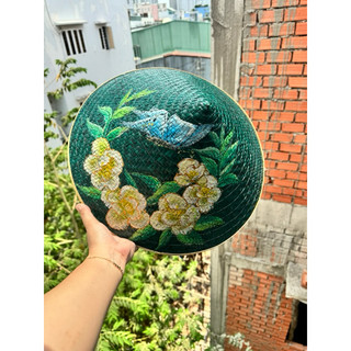 Nón cỏ bàng vẽ - Nón lá 40cm