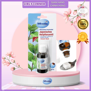 Bộ Tinh Dầu Bạc Hà, Tràm, Khuynh Diệp Mivolis Japanisches Heilpflanzenol 30 ml