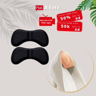 Miếng lót dán gót giày 4D ASHE chống tuột gót và mòn gót chân