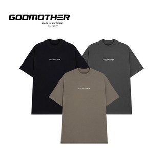 Áo Thun Form Basic Chất Liệu Cotton Logo Godmother Mặt Trước 2024