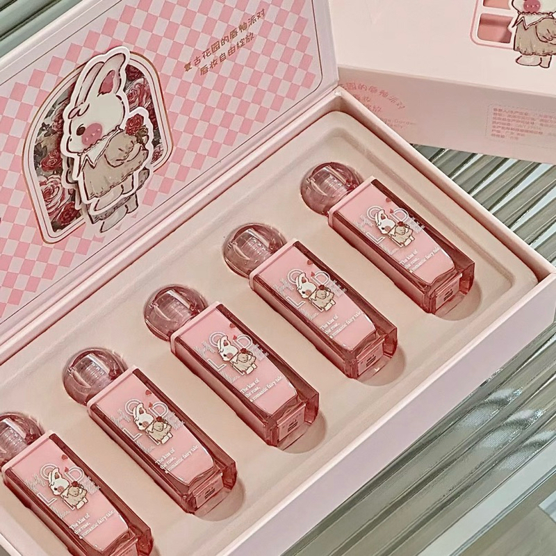 SET 5 SON HOLD LIVE BUNNY THỎ HOA