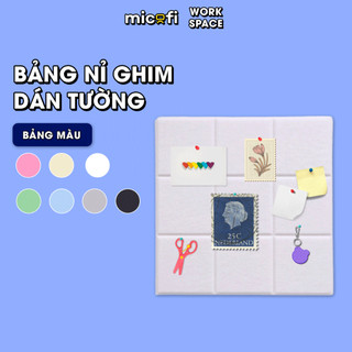  Miếng Dán Tường Micofi Tấm Bảng Ghim Decor Tường Bảng Ghim Nỉ Trang Trí Cửa Phòng Thông Báo Ảnh Note Ghi Chú 