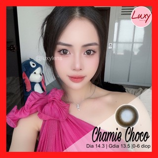  (Giá 1 chiếc) Chamie Choco LUXY LENS 0-6 Độ 14.3mm Hàn Quốc, Cam Kết Chất Lượng, Có Bảo Hành