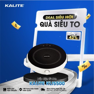 Bếp từ đơn Kalite KLI5500 công suất 2000W, 10 mức nhiệt, tự động ngắt khi quá nhiệt, tặng kèm nồi lẩu - bảo hành 1 năm