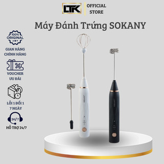 Máy Đánh Trứng Sokany Cầm Tay Không Dây Cao Cấp 3 Tốc Độ Dễ Dàng Sử Dụng Tại Nhà (LeTuKe Store)