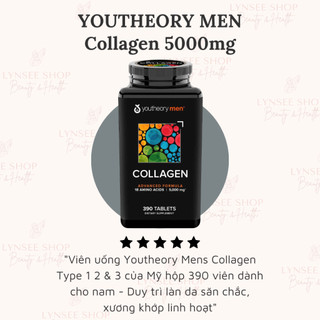 Viên uống collagen dành cho nam Youtheory Men's - Lynsee Shop
