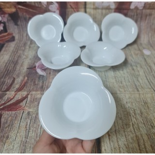 Chén chấm sứ Minh Long hình hoa - chén chấm sứ minh long