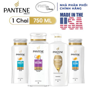 (NK Mỹ) Dầu Gội Pantene 700ml Classic Clean / Smooth & Sleek / Moisture Renewal / Sheer Volume