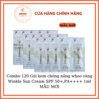 120 gói kem chống nắng whoo vàng winkle sun cream 1ml_ngăn ngừa nếp nhăn_EBISU