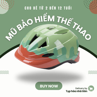Mũ bảo hiểm thể thao cho bé siêu nhẹ, mũ bảo hiểm trẻ em cho bé đi xe đạp, xe thăng bằng, trượt ván,...
