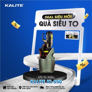 Máy ép chậm Kalite KL 550, công suất 240W, ép trái cây, rau củ quả kiệt bã tới 90%, có thể làm kem trái cây